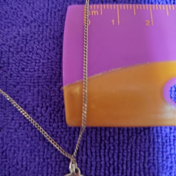 10k gold pendant & necklace - Picture 6 of 7